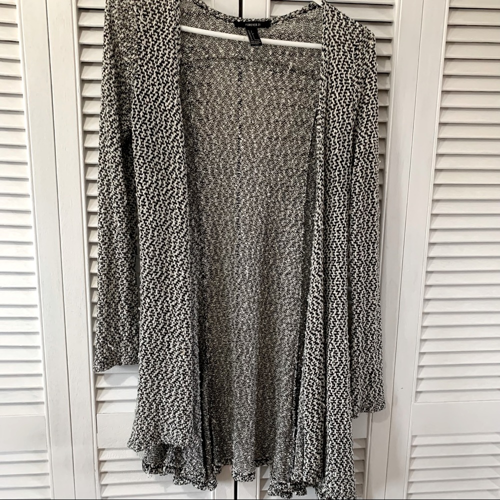 Forever 21 Ladies Long Open Sweater